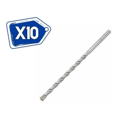 Combo 10 Unidades Mecha Concreto Tolsen 4x75 Mm