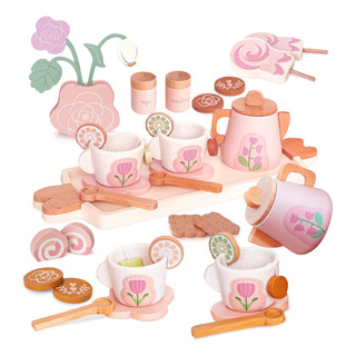 Juego De Té De Madera Para Niñas Pequeñas Marca X Modelo Y Color Juego De Té De Madera Para Niñas Pequeñas Marca X Modelo Y Color
