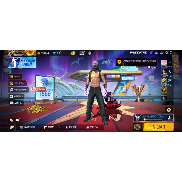 Cuenta De Free Fire Región Ee.uu