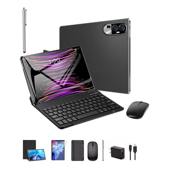 Tableta Celular Pro Android 12 8gb+512gb Mouse+ Teclado 2025