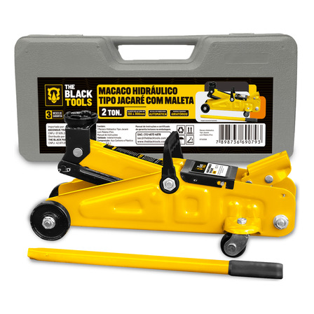 Macaco Hidraulico 2 Ton Universal Tipo Jacarezinho C/ Maleta Macaco Hidraulico 2 Ton Universal Tipo Jacarezinho C/ Maleta