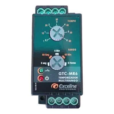 Rele Temporizador Multirango Exceline Multivoltaje Gtc Mr6