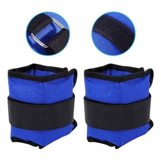 Par De Pesas Tobillera/muñequera De 0,5kg C/u Total 1kg Color Azul