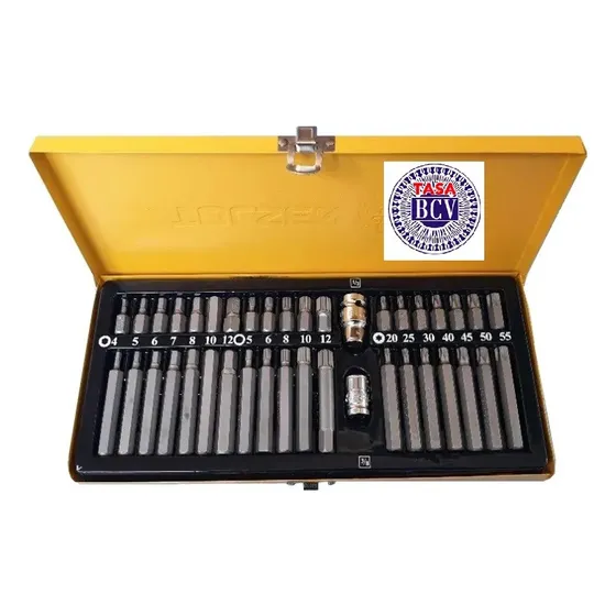 Tolsen Juego Puntas Destornillador Allen Estrella Torx 40pcs