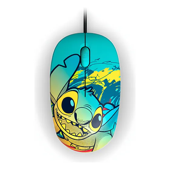 Mouse Infantil Stitch Xtech Disney Usb 1200dpi Azul