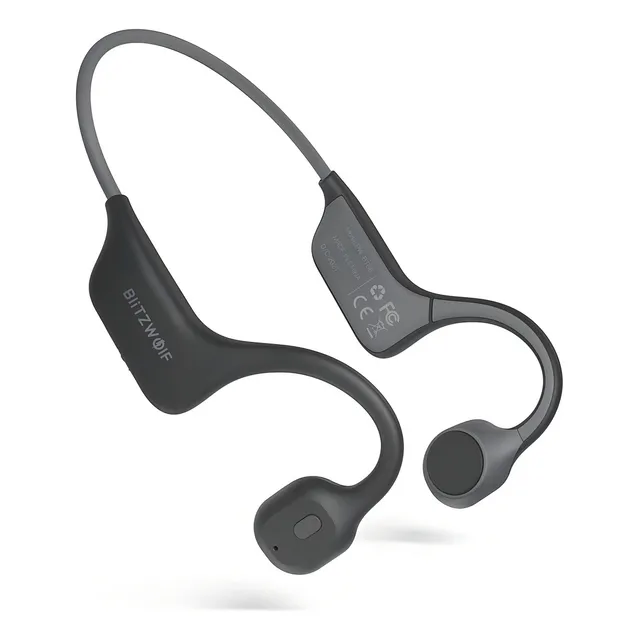 Auriculares de conducción ósea Blitzwolf BW-BTS6 Bluetooth 5.0, color negro