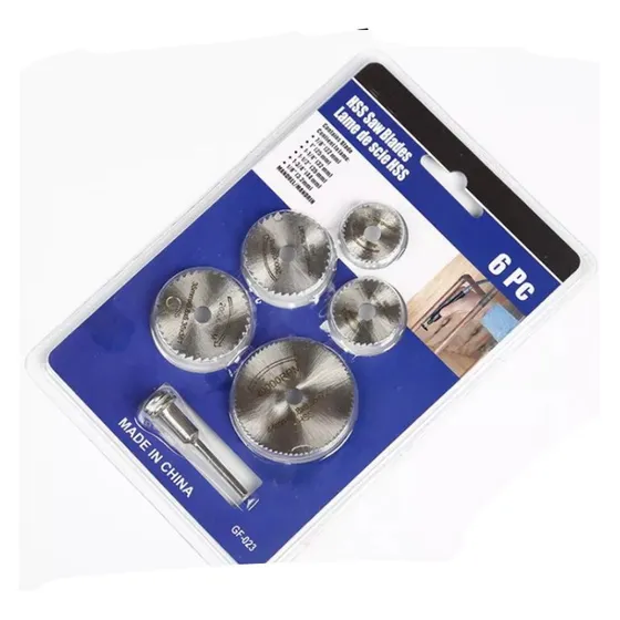 6 Discos De Sierra Hss - Acero P/ Dremel   + Eje 