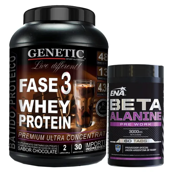 Proteína Whey 1 K Beta Attack Ena Fuerza Desarrollo Muscular