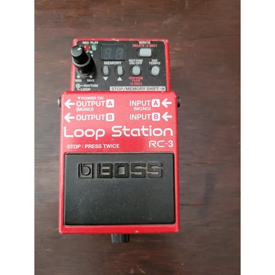 Pedal Boss Loop Station Rc3 Vermelho