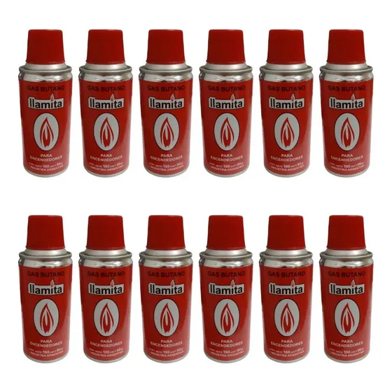 Gas Para Encendedores 160 Cc X 12