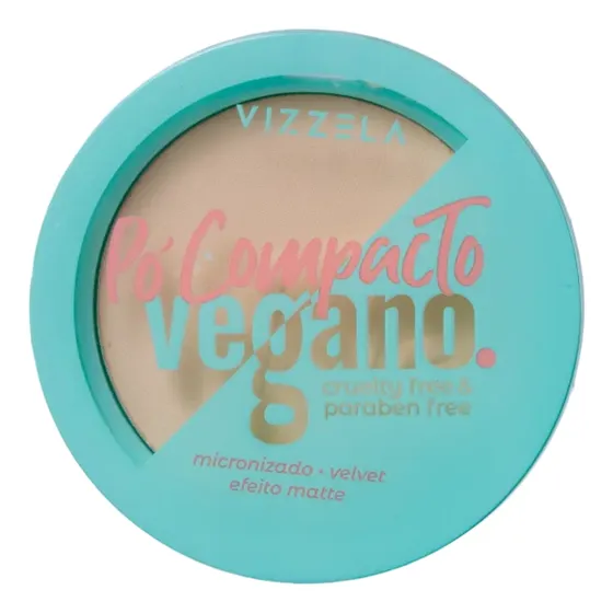 Pó Compacto Vizzela Cor 01  Vegano