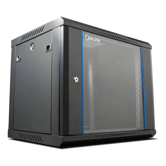 Rack Gabinete Pared Cerrado 9u Fijo 3 Cerraduras 600x450x501