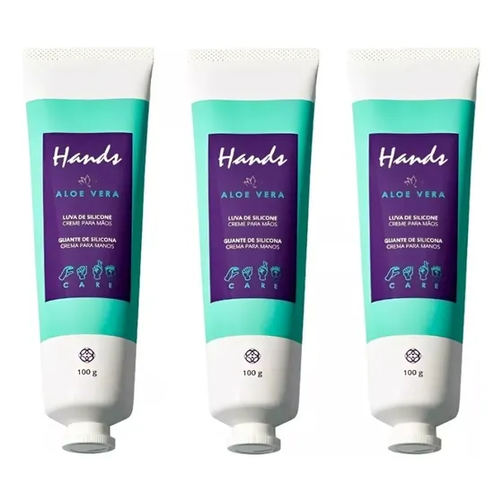 Crema De Manos Hidratante Hands Aloe Vera Hinode Pack X 3, Protección Silicon Tech-care, Suavidad Y Fragancia, Antiedad, Cuidado De Manos Secas, Fórmula No Grasa, Hidratación Duradera