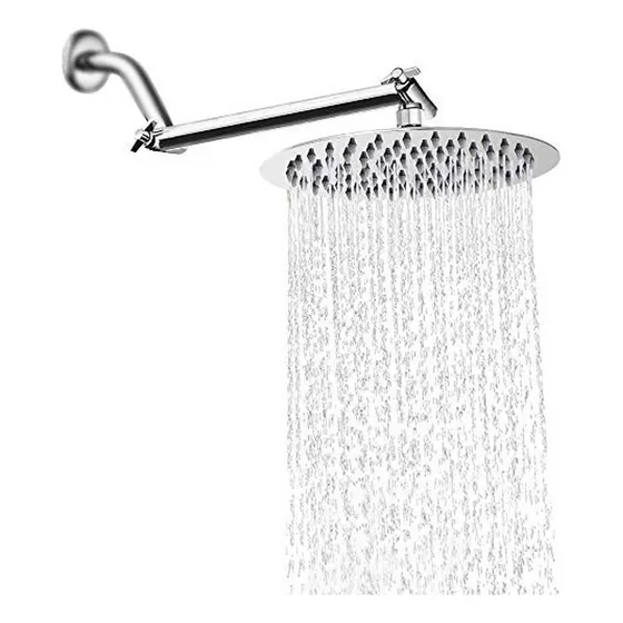 Regadera De Ducha Nearmoon Nm-shraj-1001 Redondo Color Plateado Cromada