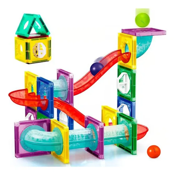 Juego Bloques Magnéticos Estimulación Niños 47 Pcs