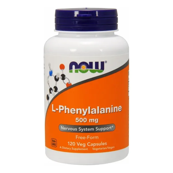 L-fenilalanina De Supplement Now Foods, 120 Cápsulas (paquet