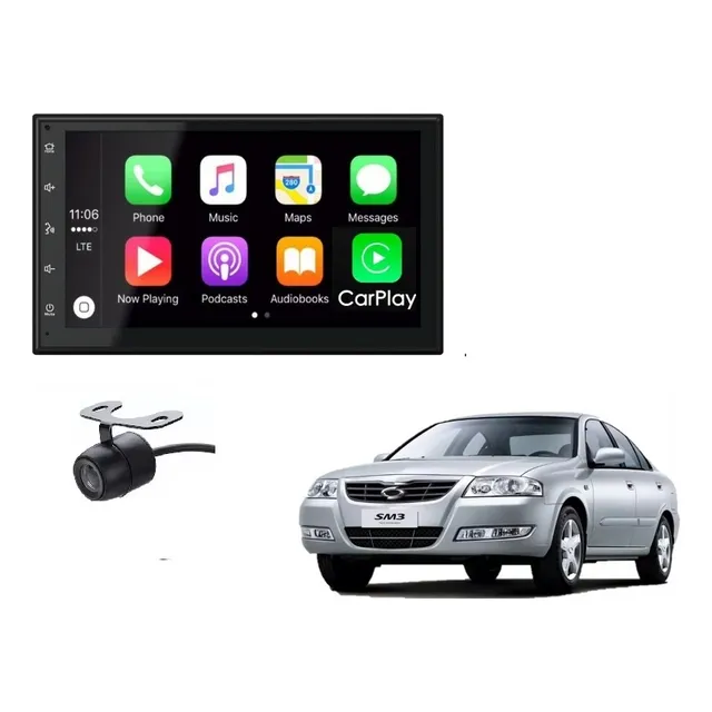 Kit Radio Sm3 Carplay Waze Maps + Camara  2006 Al 2014
