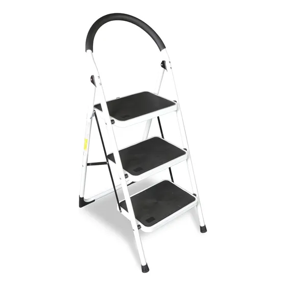 Escalera De 3 Escalones, Taburete Plegable Ergonómico De 400