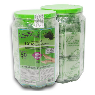 Sapatilhas Com Creme Esfoliante - 50 Pares - Kit Pedicure Sapatilhas Com Creme Esfoliante - 50 Pares - Kit Pedicure