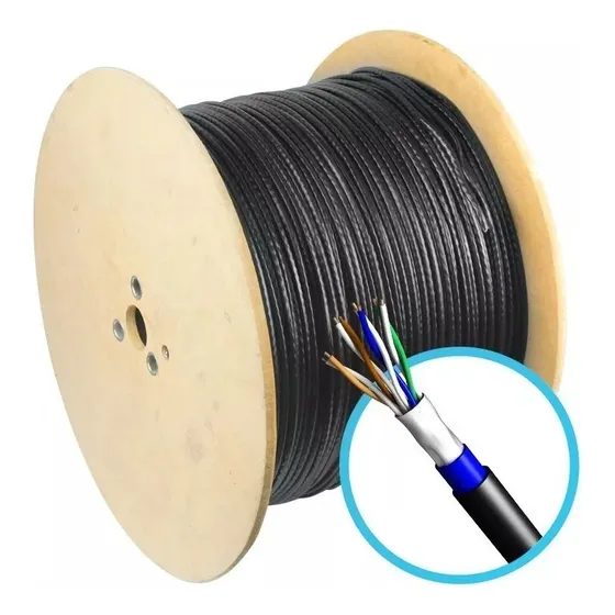 Cabo De Rede/ Internet/ Externo Bobina C/300 Metros Blindado