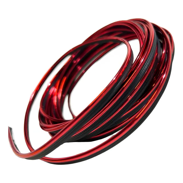 Linea Decorativa Tablero Auto Encastrar 5m Espatula Gold L30