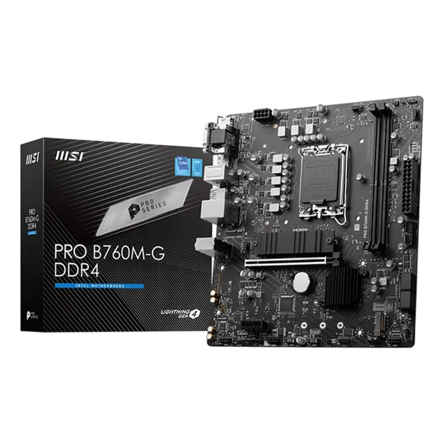 Tarjeta Madre Msi Pro B760m-g Ddr4 S-1700 2x Ddr4 4800 Hdmi