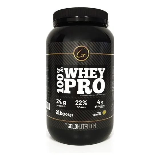Suplemento en polvo Gold Nutrition Proteínas de 100% Whey Pro sabor vainilla x 908g | Cuotas sin interés