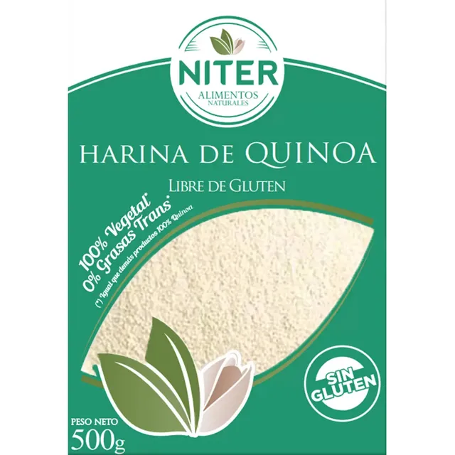 Harina De Quinoa 500g Sin Gluten Niter - Graviola