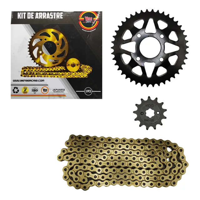 Kit Rodamiento Tekken 250cc 13-42 Cadena 520 Rin De Rayo