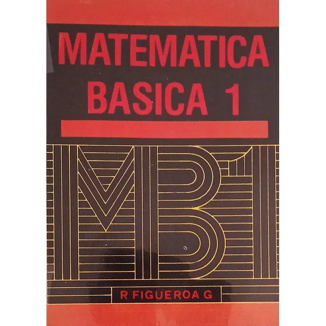 Libro De Matemática Básica 1 De R. Figueroa 700 Páginas