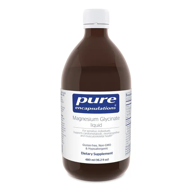 Glicinato De Magnesio Liquido Pure Encapsulations 480 Ml