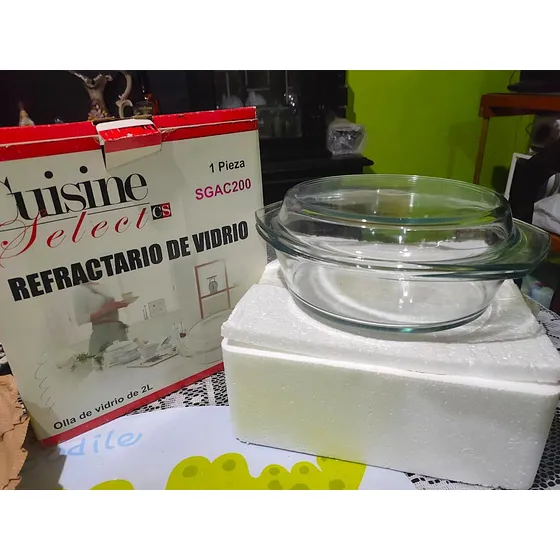 Olla Refractaria De Vidrio 2l Cuisine Select