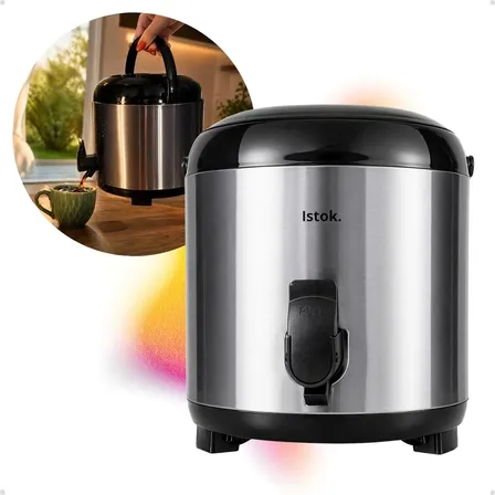 Botijão Térmico 5,5l Inox Garrafão Conserva Quente E Frio Inox