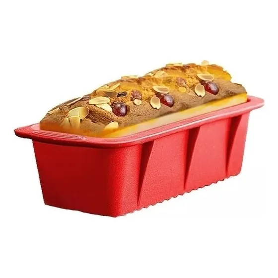 Molde Silicona Rectangular Budinera Horno 25x12x7 Reposteria Color Surtidos