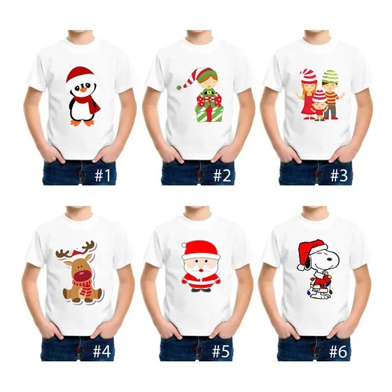 Franelas Navideñas Niños Niñas Full Color