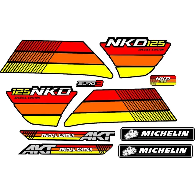 Calcomanias Nkd 125 Edicion Especial Personalizadas 2021
