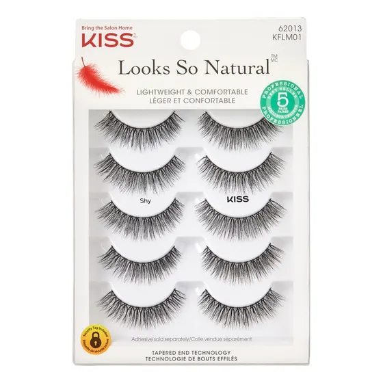 Pestañas Postizas Kiss Looks So Natural X10 Unidades Color 01