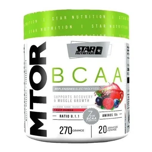 Mtor Bcaa Star Nutrition Aminoacidos Polvo 270g 30servicios