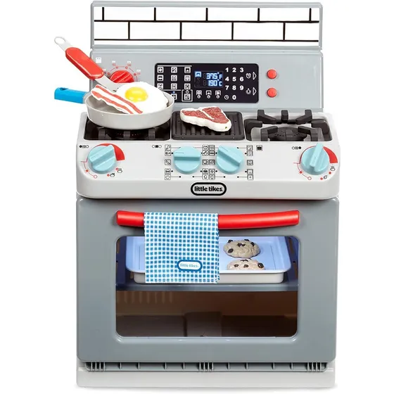 Primera Cocina Little Tikes Con Luces Y Sonido Color Gris