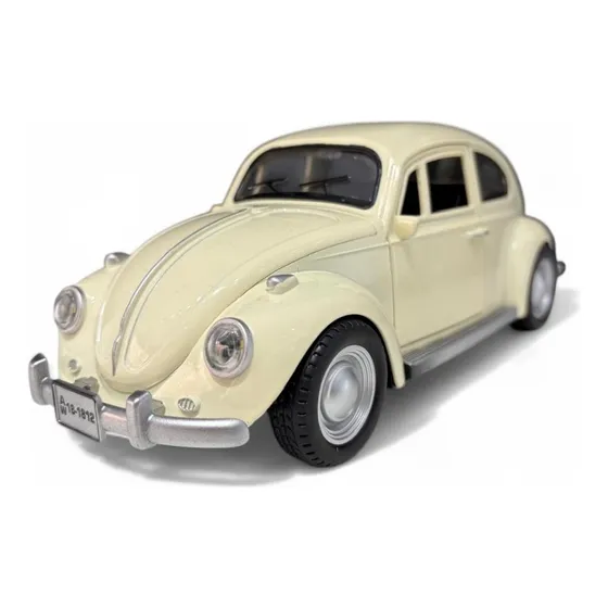 Miniatura Ferro Volkswagen Fusca Clássico 1/18 Luz/som 22cm
