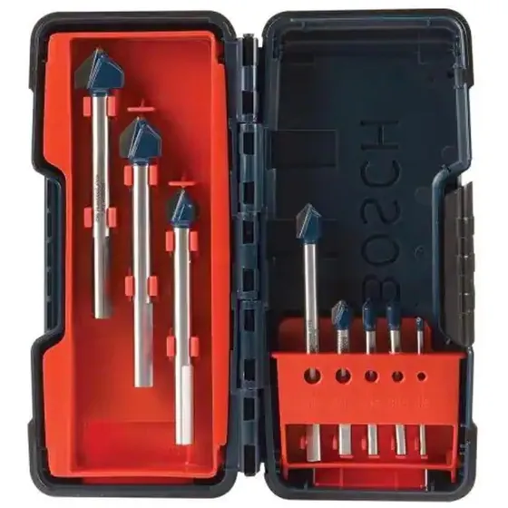 Juego De Mechas Brocas Para  Vidrio Y Cerámica Bosch 8unid