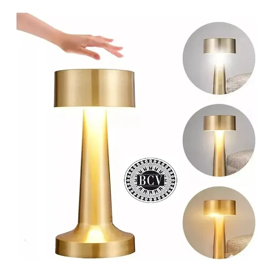 Lampara De Mesa Recargable Tactil Touch Restaurant Bar Noche