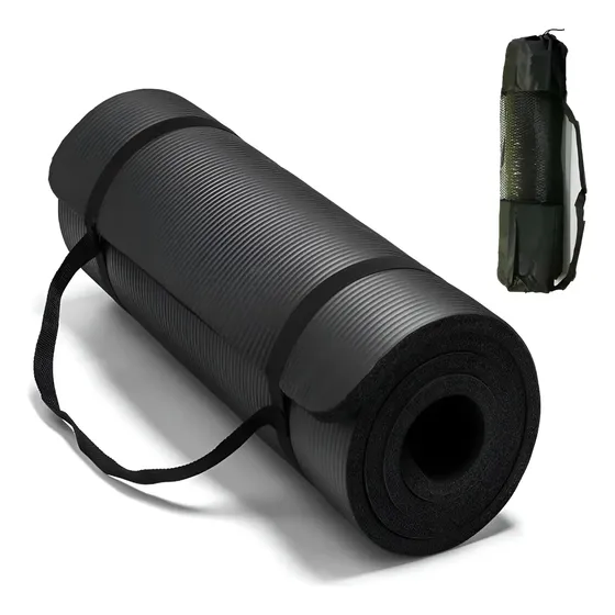 Mat Yoga Colchoneta Deporte 15mm + Correa + Bolso Transporte