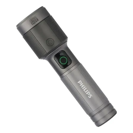 Lanterna Philips Sfl5141 Compacta E Potente Led Branco Cinza