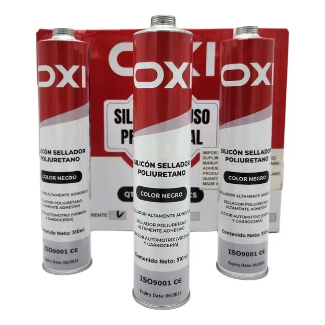 Silicon Parabrisas Sellauretano Poliuretano Color Negro