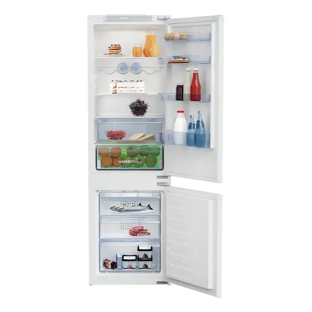 Heladera Empotrar Freezer Inferior Inverter Beko Bcha275e4sn Color Blanco