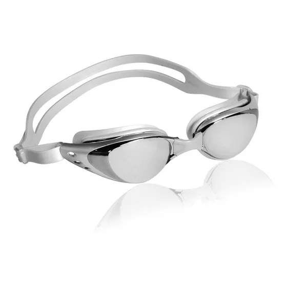 Goggles Natacion Escualo Modelo Apollo Mirrow Plata Color Plateado