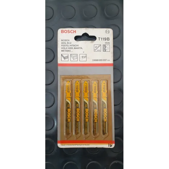 Hoja Sierra Caladora Para Madera Bosch T119b - Pack 5 Piezas