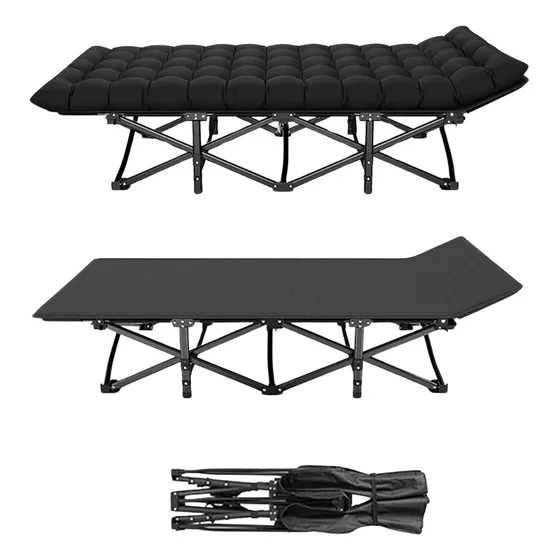 Cama Plegable De 1 Plaza (190cm) Negro