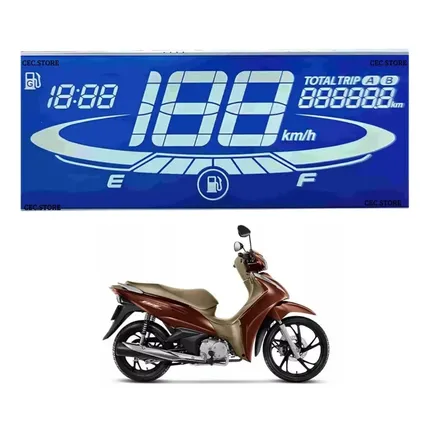 Display Lcd Painel Digital Moto Honda Biz 125 2018 À 2024